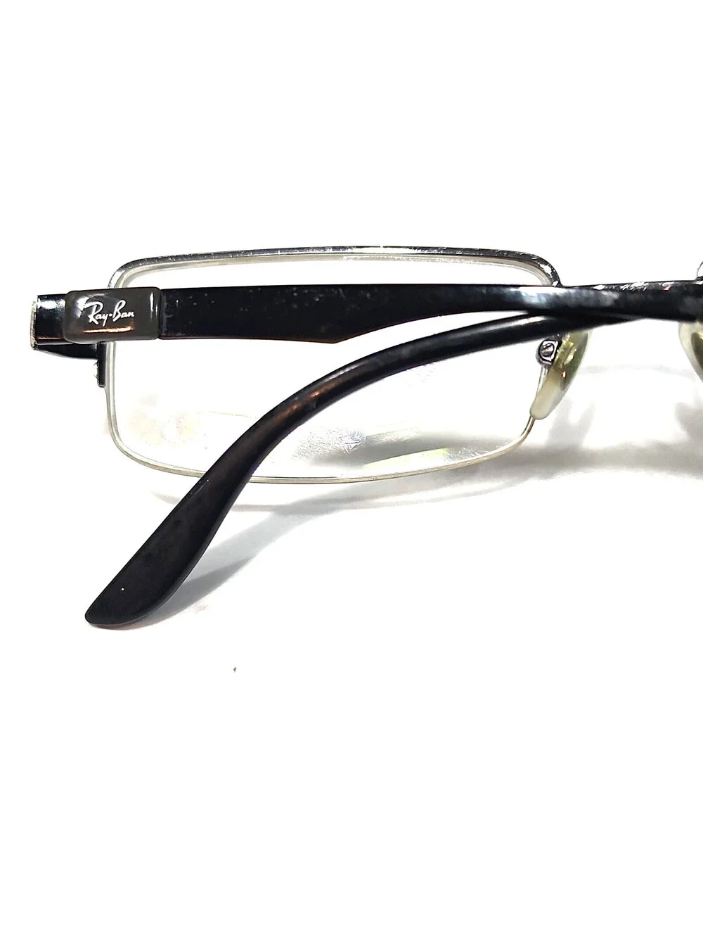 Ray Ban RB6156 2502 Silver Rectangle Eyeglasses 52-17 140